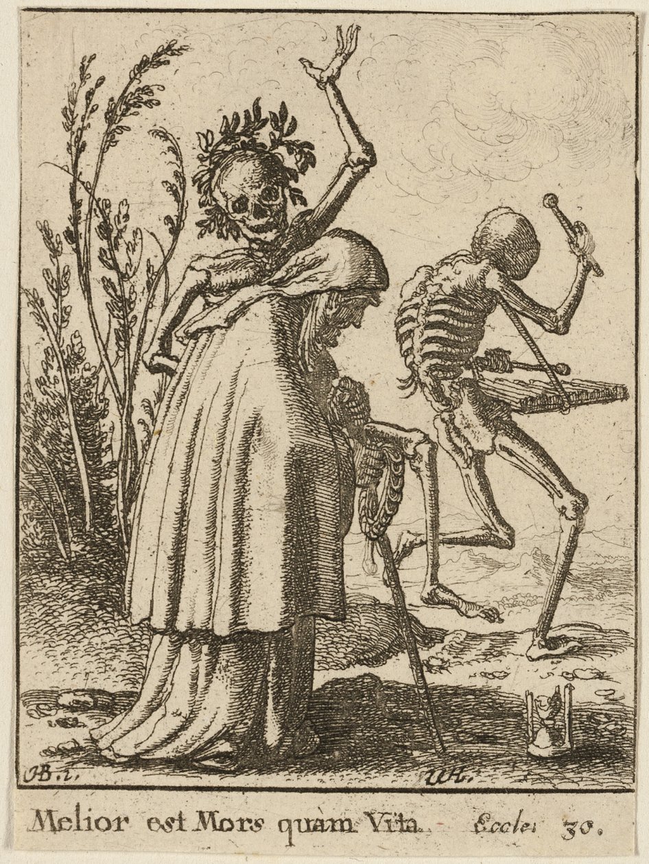 La vieille femme et la mort - Wenceslaus Hollar