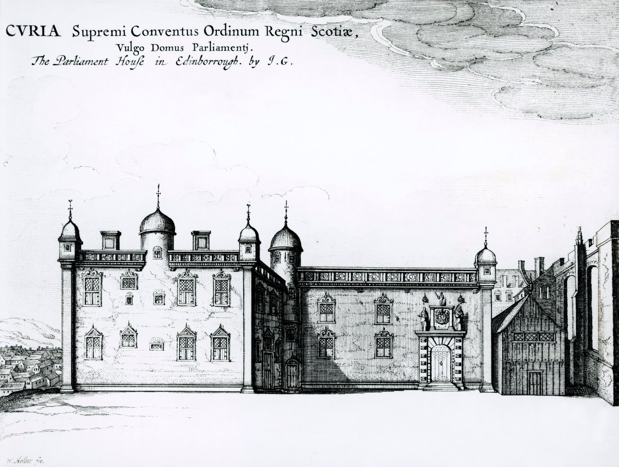 La Maison du Parlement à Édimbourg (gravure) - Wenceslaus Hollar