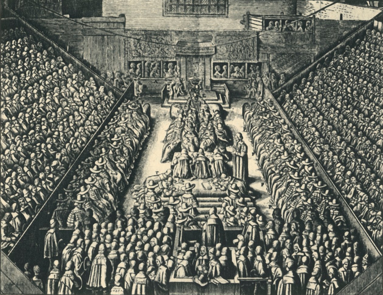 Le procès du comte de Strafford dans Westminster Hall - Wenceslaus Hollar