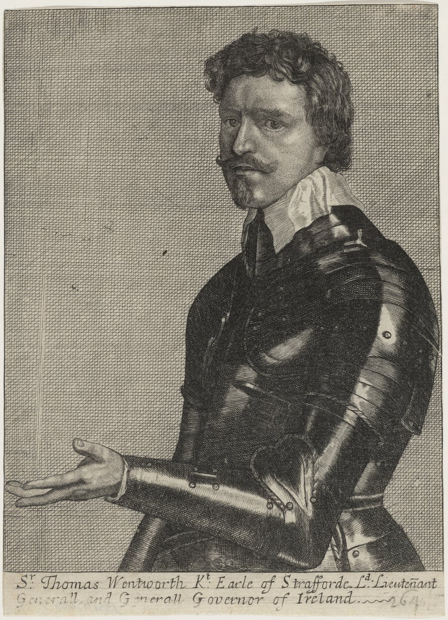 Thomas Wentworth, premier comte de Strafford - Wenceslaus Hollar