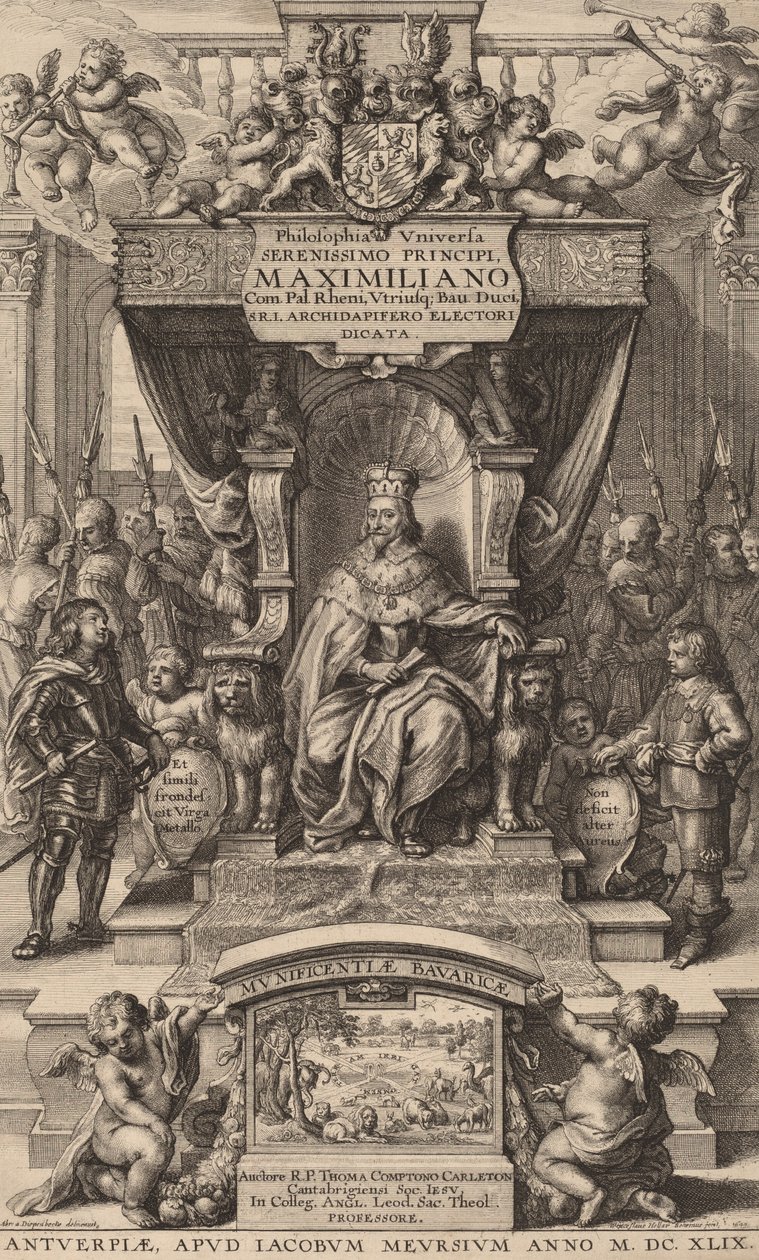 Page de titre de Philosophia Universia - Wenceslaus Hollar