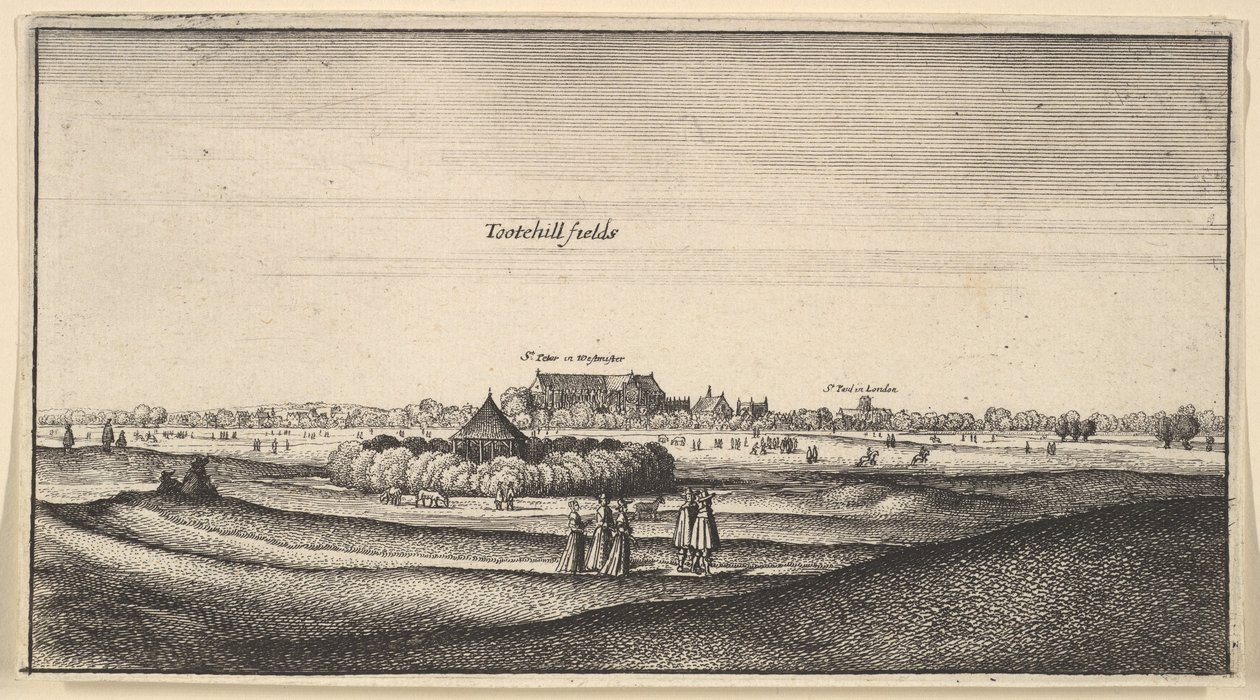 Tootehill fields Amoenissimi aliquot locorum... Prospectus, 1625-77 - Wenceslaus Hollar