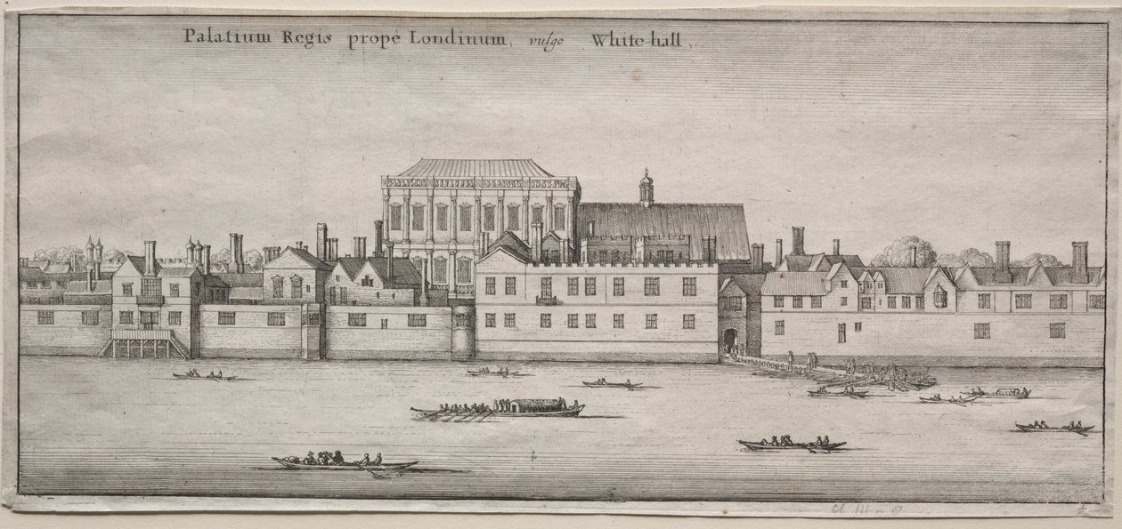 Vues de Londres : Whitehall depuis la rivière - Wenceslaus Hollar