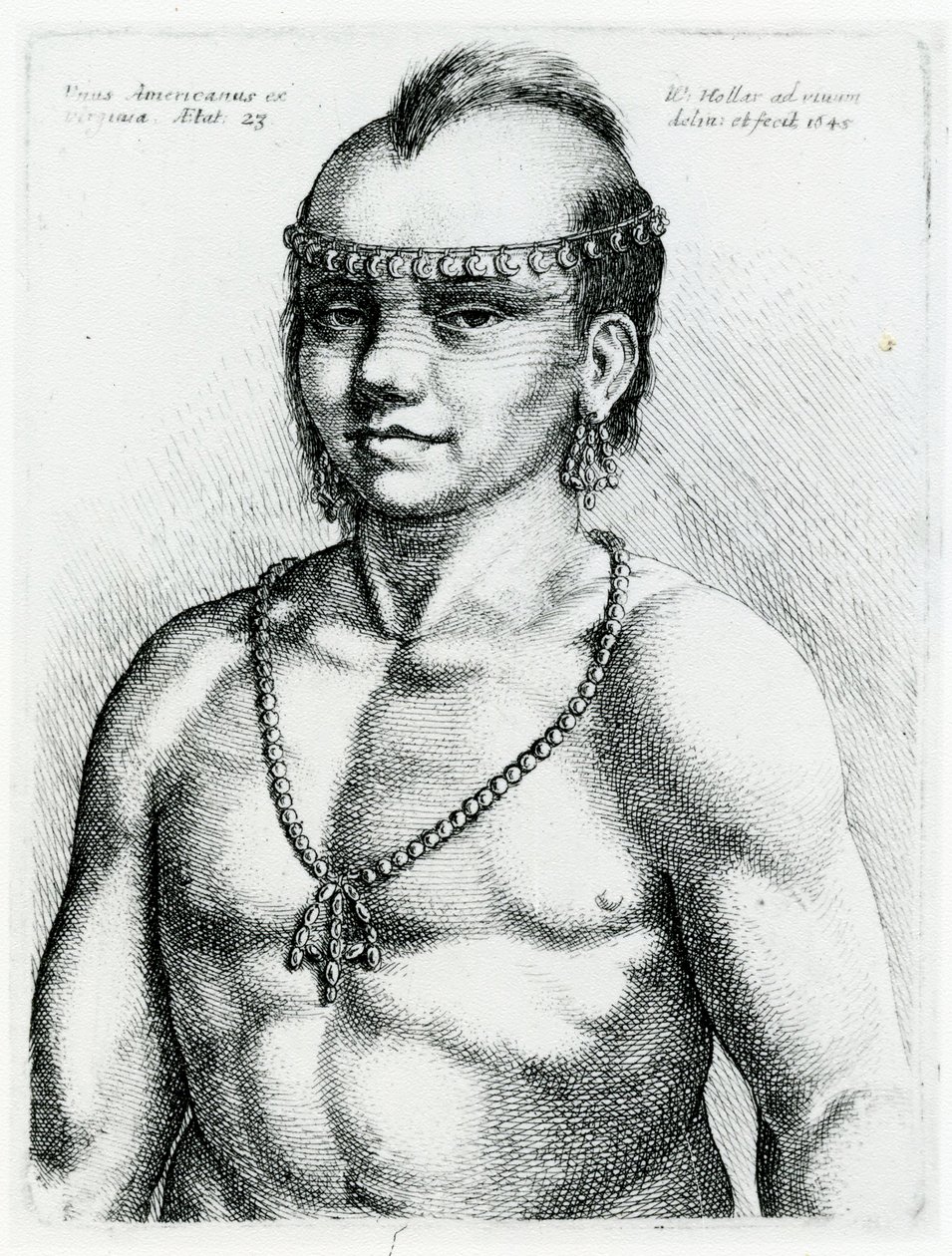 Indien de Virginie, 1645 - Wenceslaus Hollar