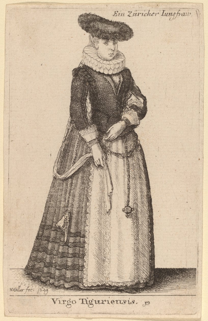 Virgo Tiguriensis - Wenceslaus Hollar