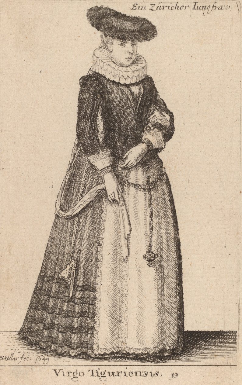 Virgo Tiguriensis - Wenceslaus Hollar