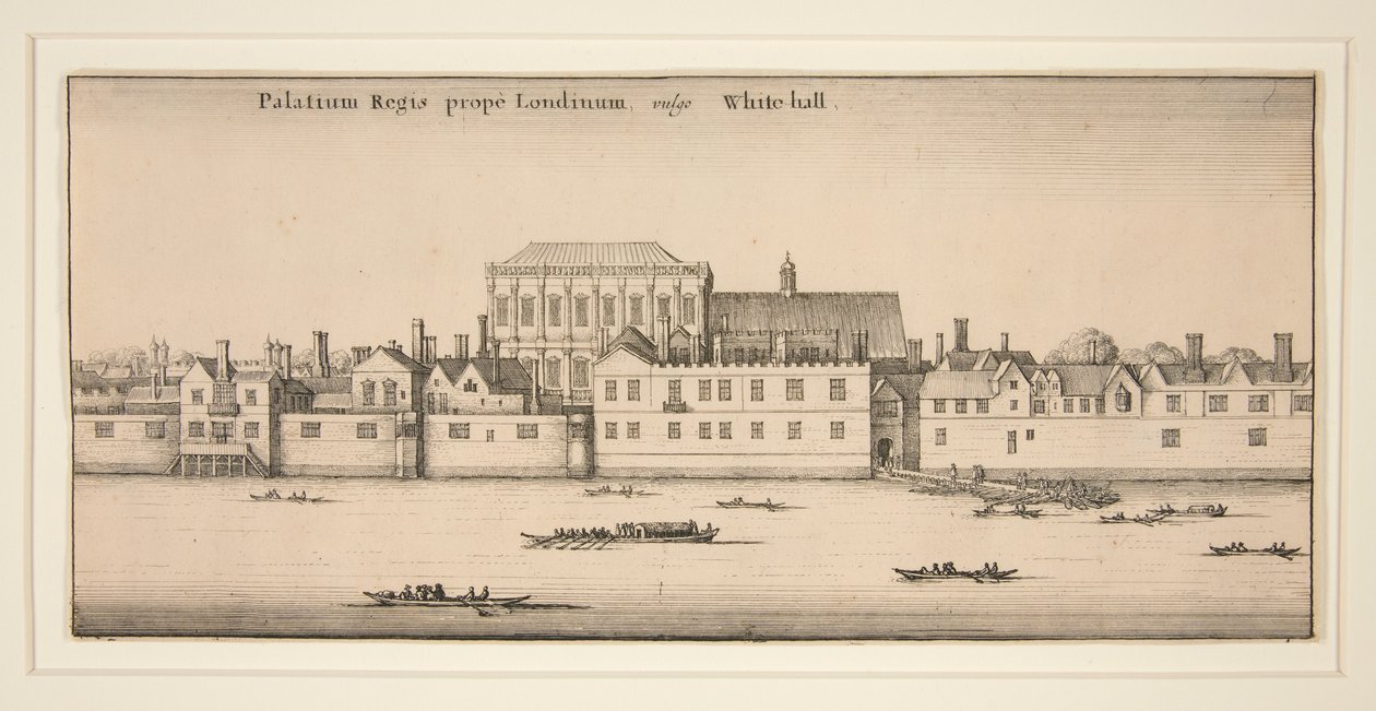 Whitehall vu depuis la rivière - Wenceslaus Hollar