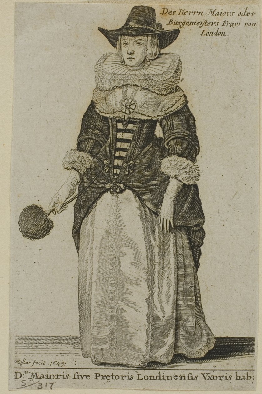 Épouse du maire de Londres - Wenceslaus Hollar