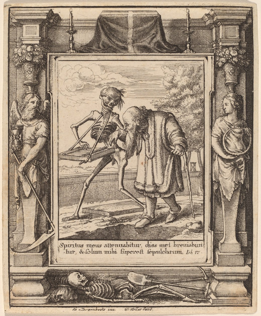 Vieil homme - Wenceslaus Hollar after Hans Holbein the Younger after Abraham van Diepenbeeck