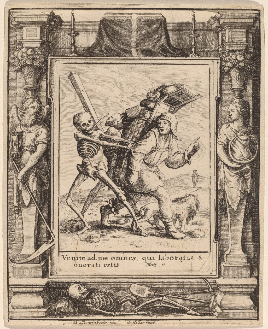 Colporteur - Wenceslaus Hollar after Hans Holbein the Younger after Abraham van Diepenbeeck