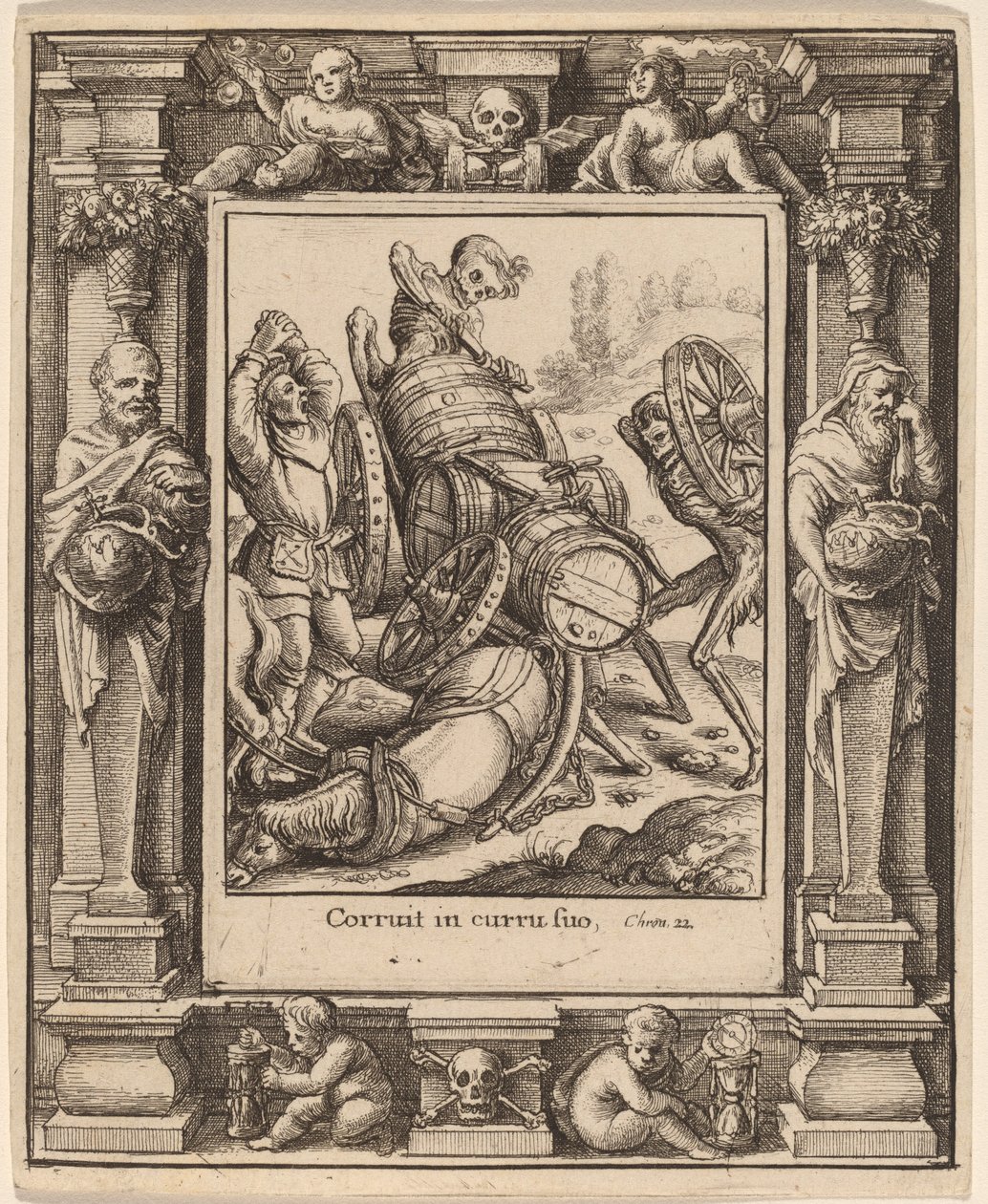 Charretier - Wenceslaus Hollar after Hans Holbein the Younger after Abraham van Diepenbeeck
