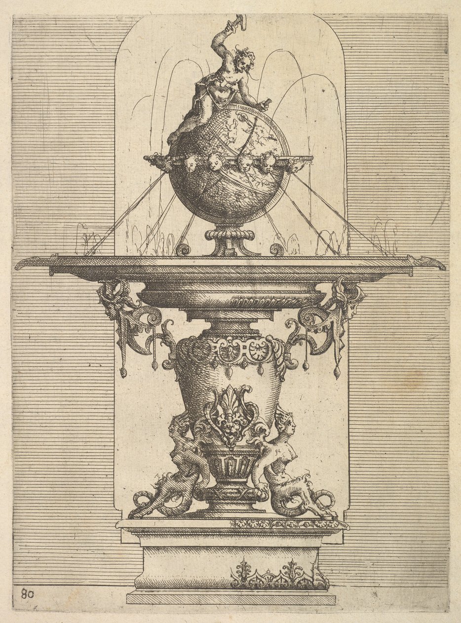 Conception pour une fontaine, planche 80 de l