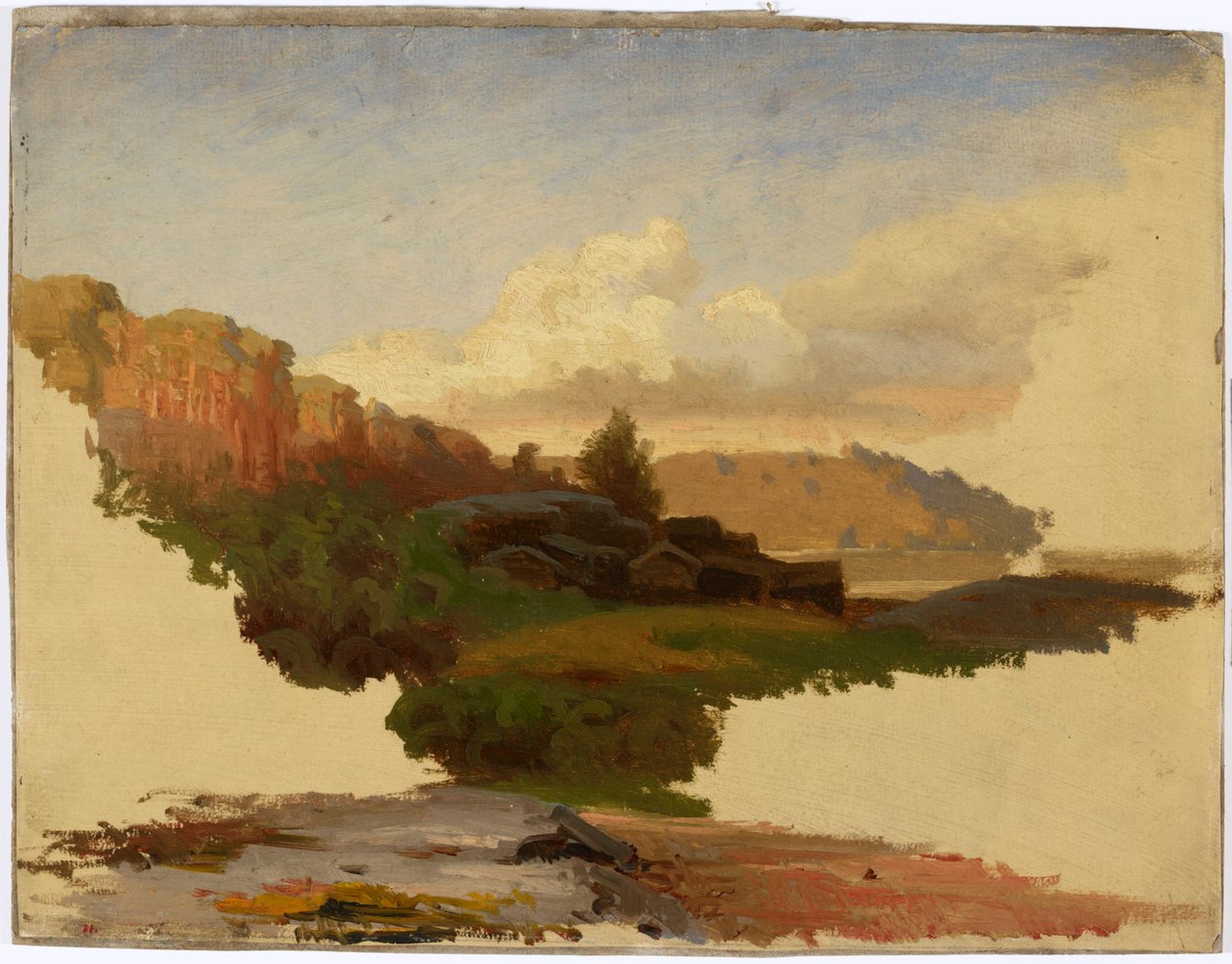 Paysage de Leppälahti à Kuru; inachevé - Werner Holmberg