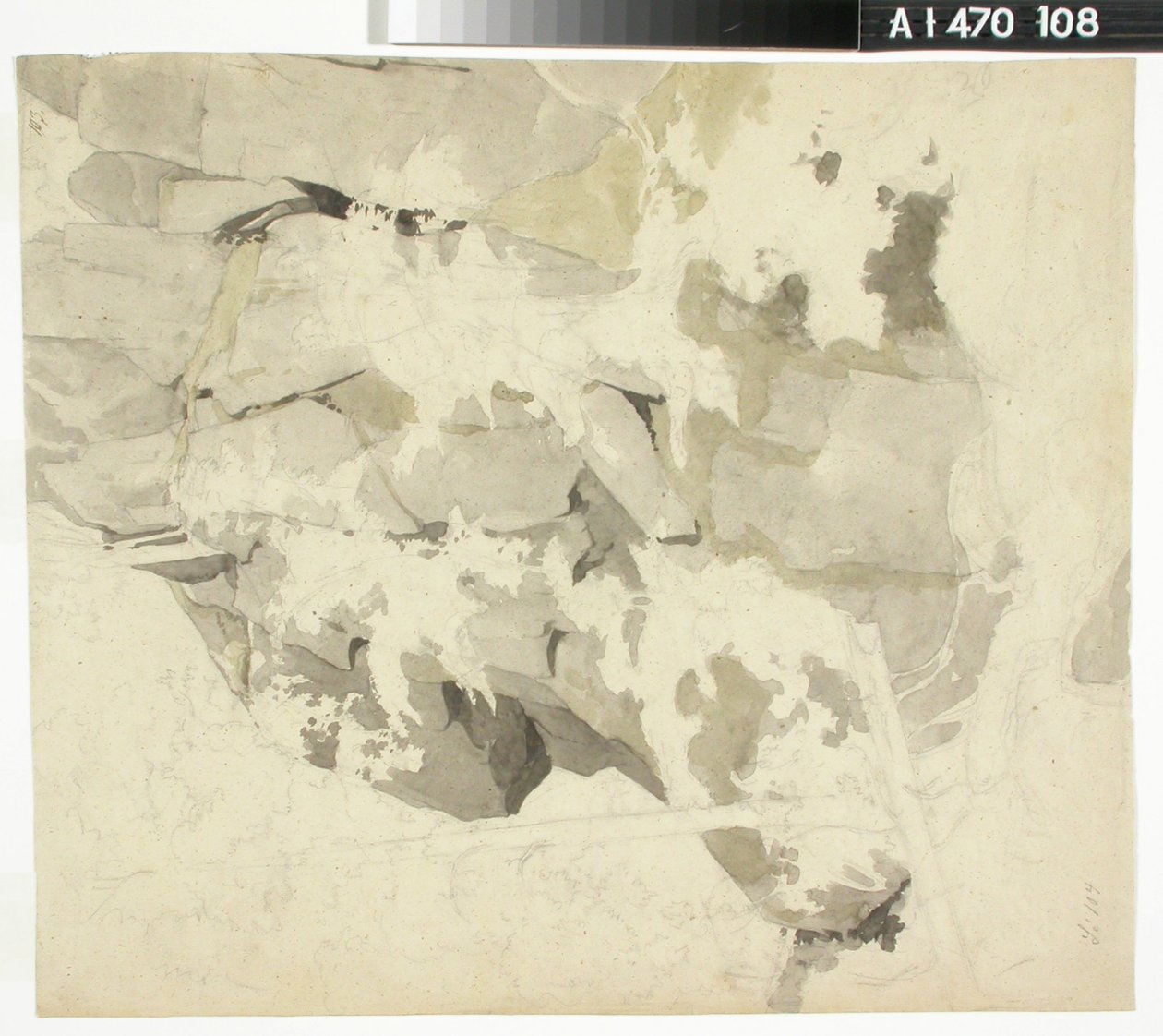 Cloître forestier, paroi rocheuse abrupte, arbres - Werner Holmberg