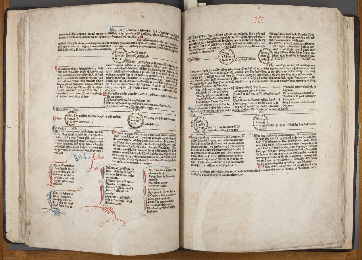 Fol 30 verso 31 recto, Fasciculus Temporum - Werner Rolevinck