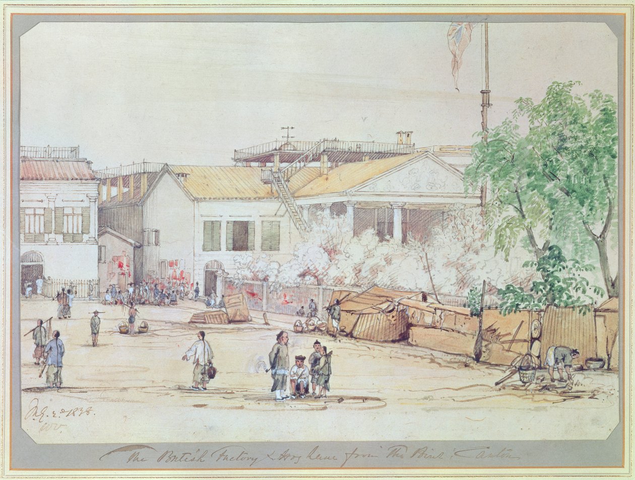 La fabrique britannique sur Hog Lane, Canton, 1838 - Werner Varnham