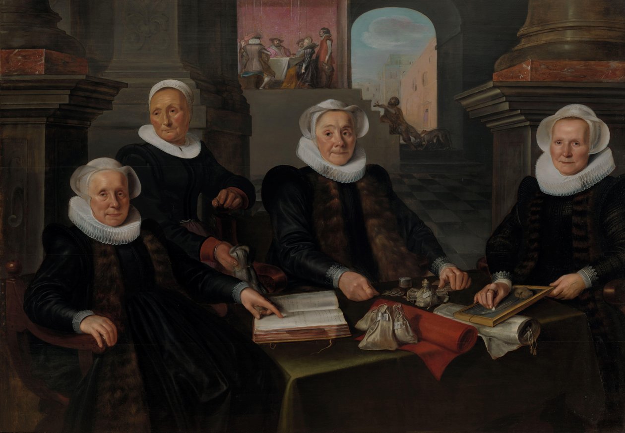 Trois régentes et la maîtresse de maison de l