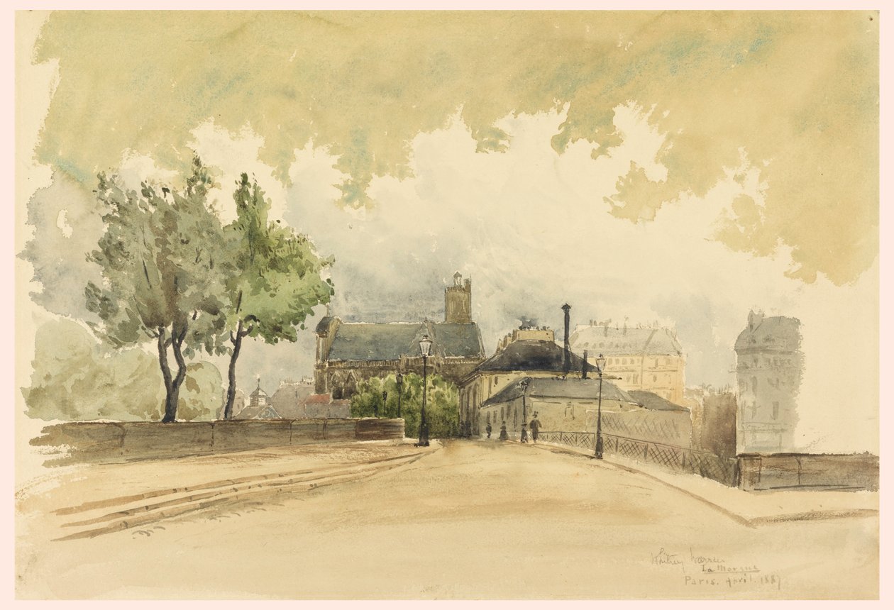 Dessin, La Marque, Paris, 1887 - Whitney Warren Jr.