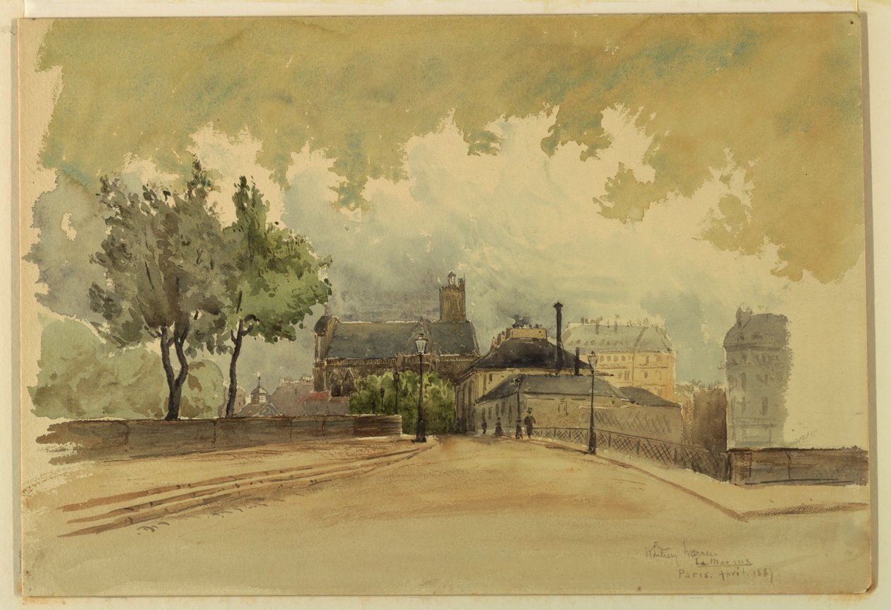 Dessin, La Marque, Paris, 1887 - Whitney Warren Jr.