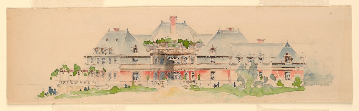 Élévation du manoir - Whitney Warren Jr.