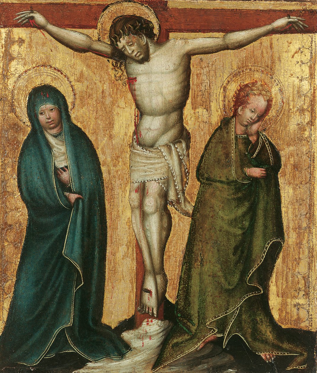 Crucifixion à trois figures - Wiener Maler