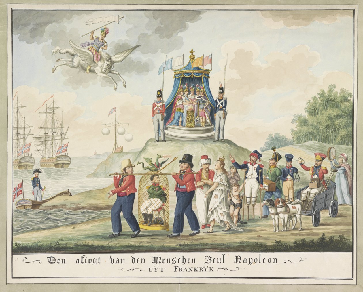 Exil de Napoléon à Elbe, 1814 - Wijnand Esser (attributed to)