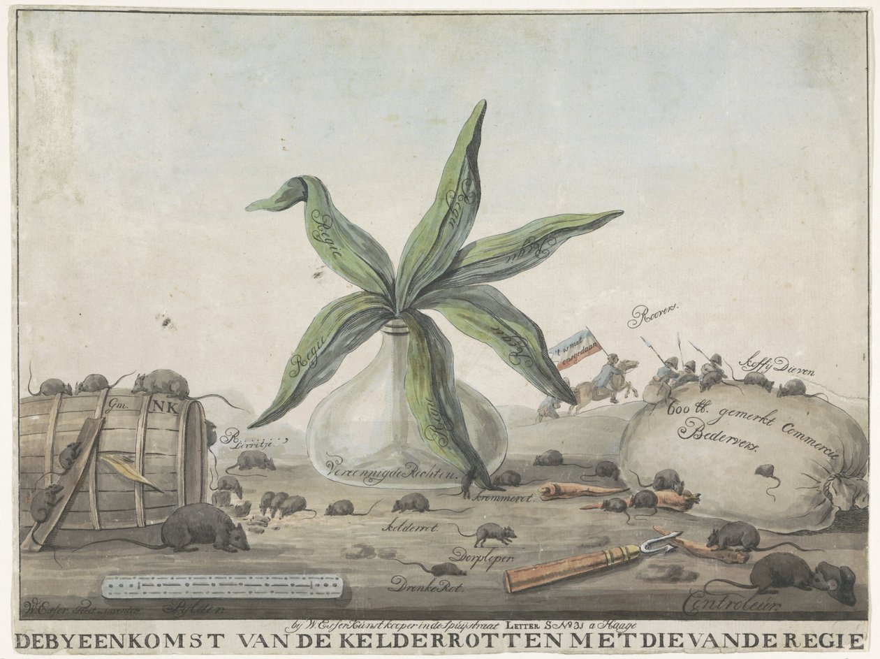 Caricature des Douanes françaises, 1813-1814 - Wijnand Esser