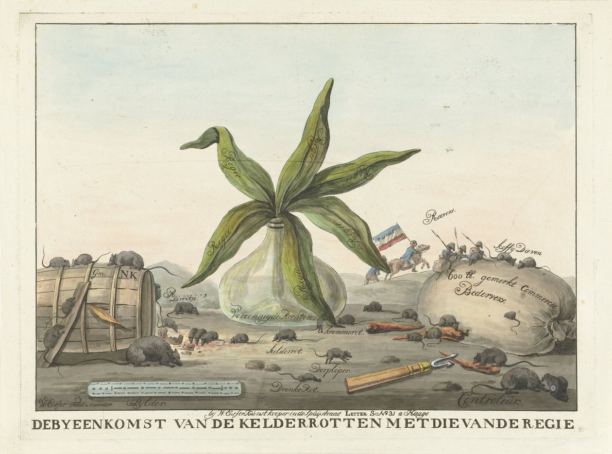 Caricature des douanes françaises, 1813-1814 - Wijnand Esser