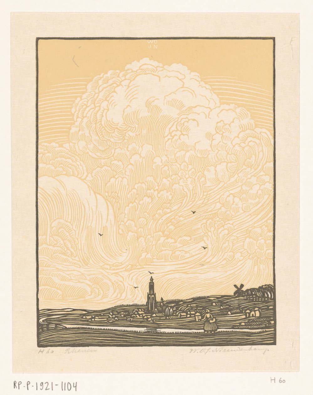 Rhenen - Wijnand Otto Jan Nieuwenkamp (signed by artist)