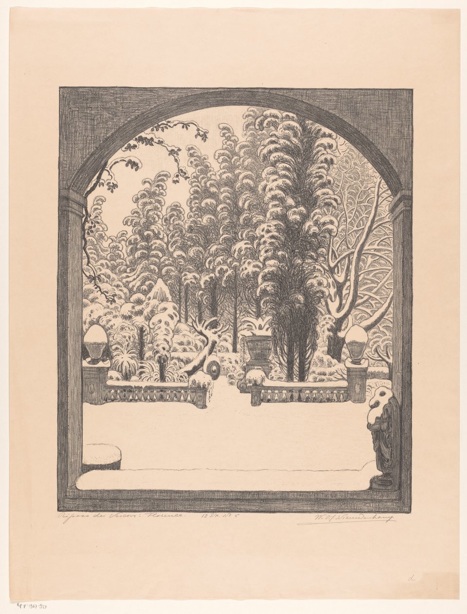 Riposo dei Vescovi : Florence - Wijnand Otto Jan Nieuwenkamp (signed by artist)