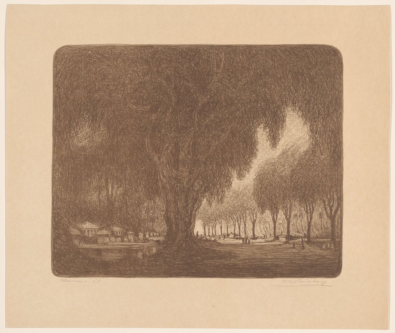 Weltevreden - Wijnand Otto Jan Nieuwenkamp (signed by artist)