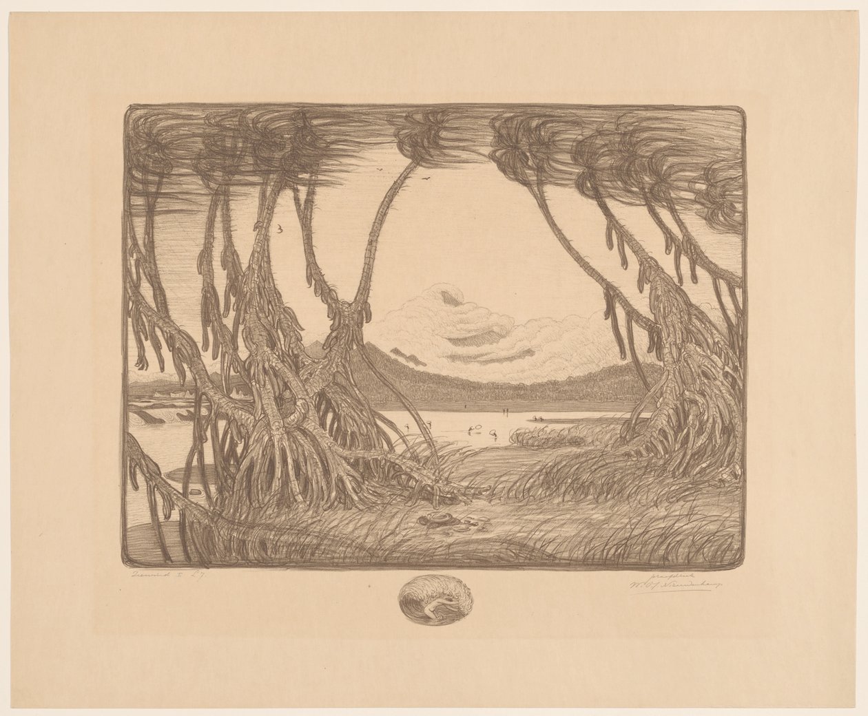 Zeewind I - Wijnand Otto Jan Nieuwenkamp (signed by artist)