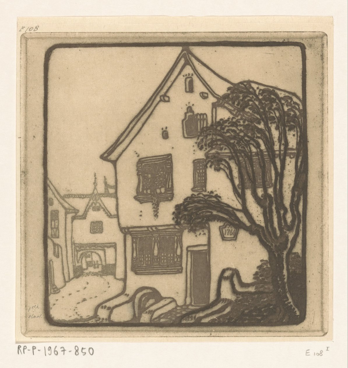 Rue dans une ville sur la Moselle - Wijnand Otto Jan Nieuwenkamp