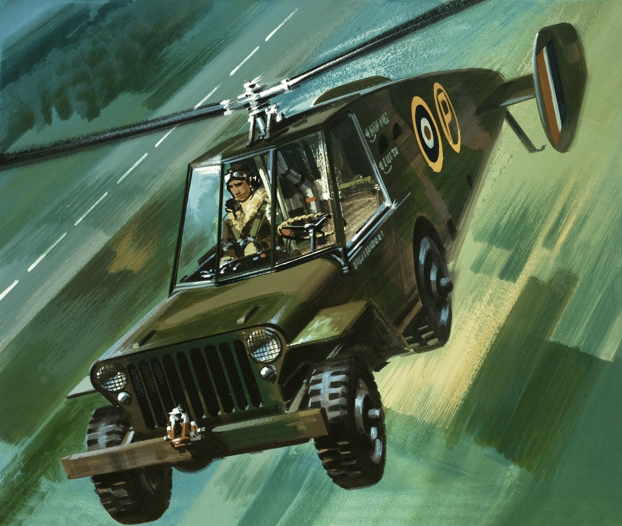 Dans le bleu : La Jeep volante - Wilf (20th century) Hardy