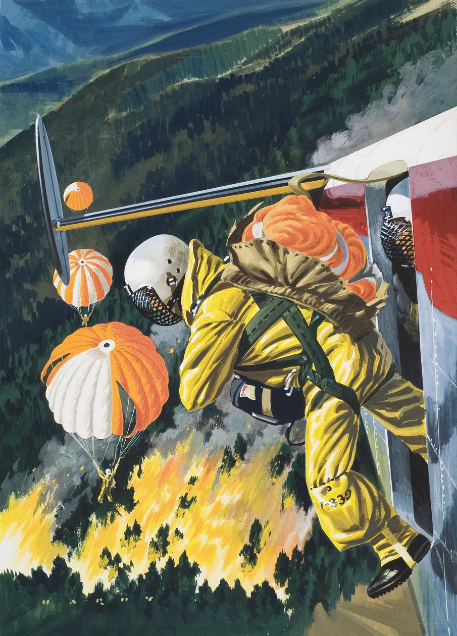 Parachutistes - Wilf (20th century) Hardy