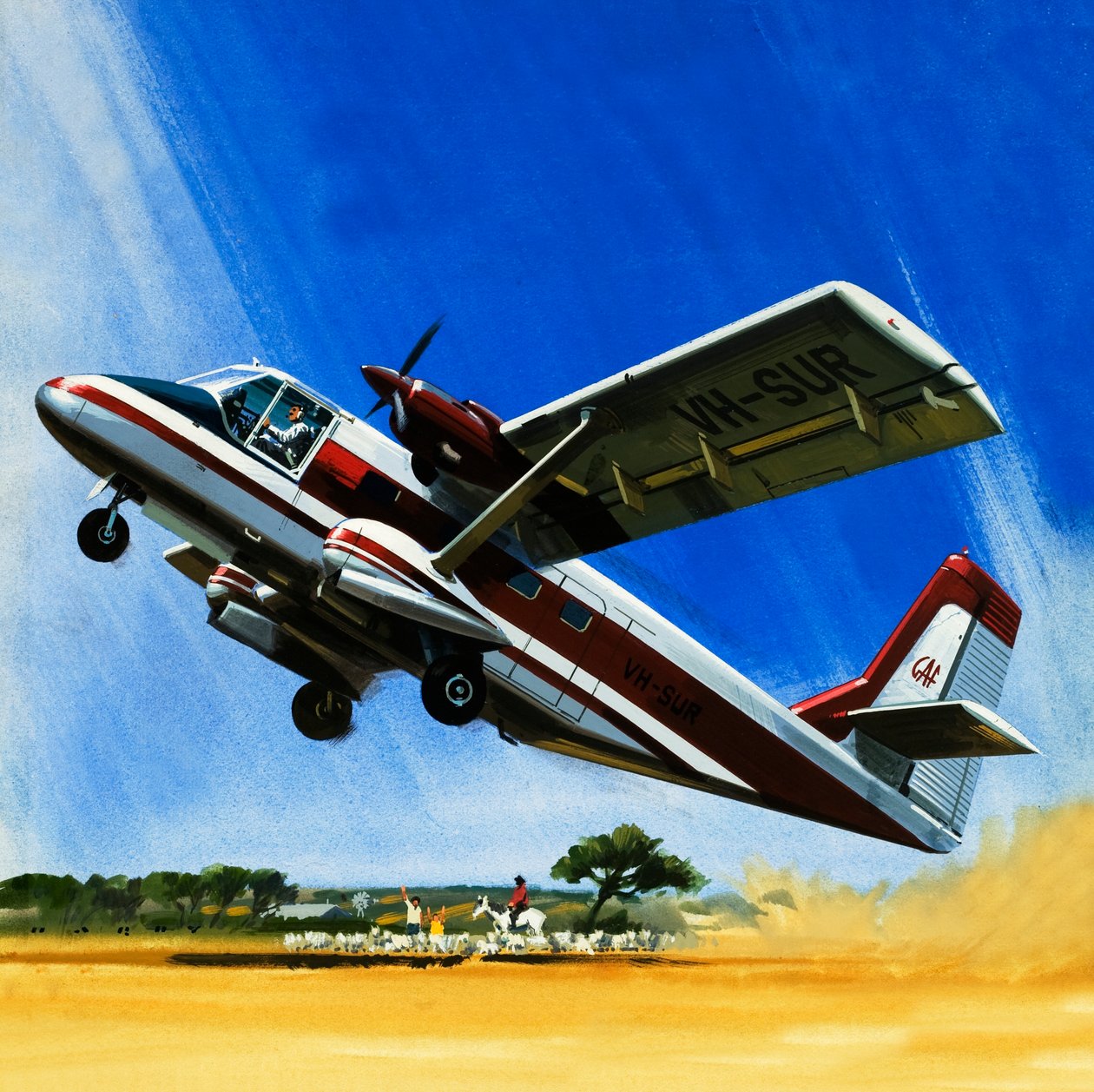 Avion bimoteur à décollage court Nomad - Wilf (20th century) Hardy