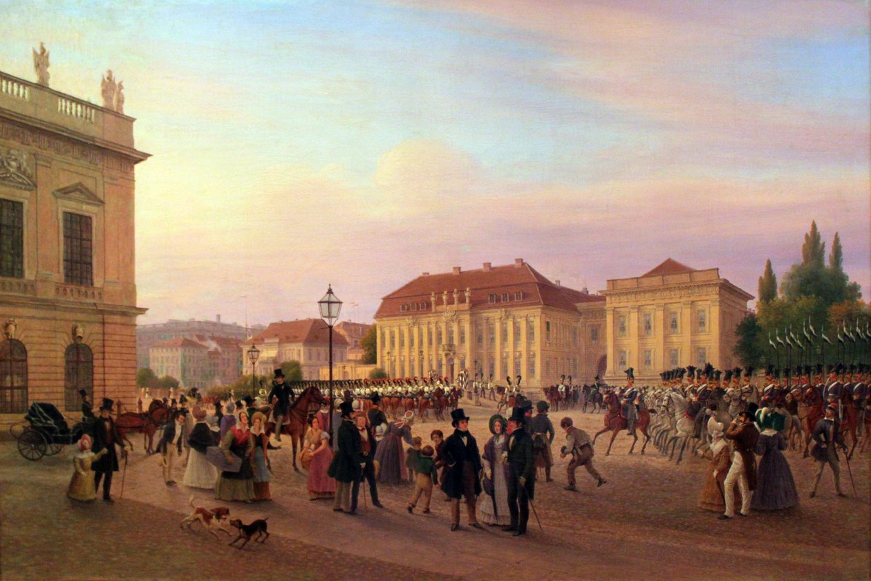 Parade devant le palais royal - Wilhelm Brücke