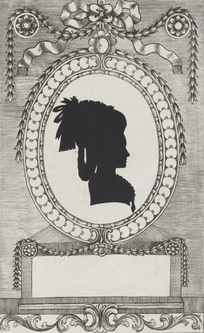 Silhouette de la comtesse Lodroni, 1784-1834 - Wilhelm Ackermann