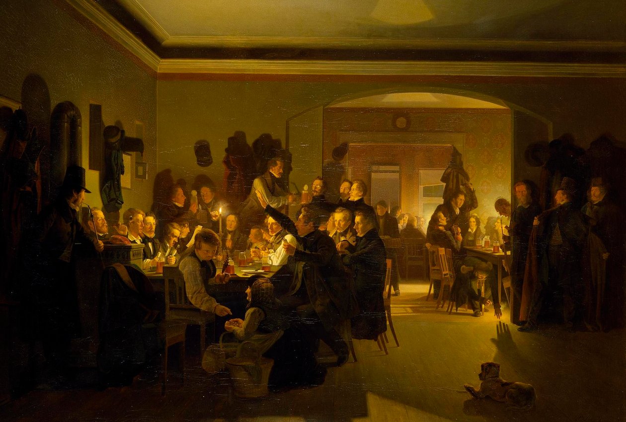 Artistes au café de Finck à Munich - Wilhelm Bendz