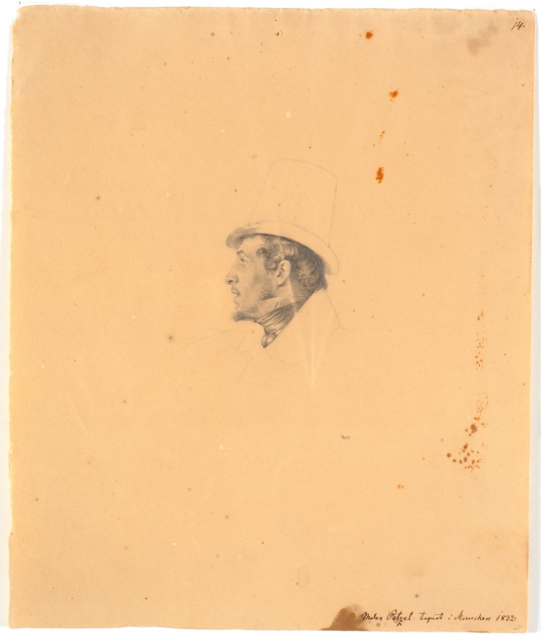 Porträt des Malers Joseph Petzl - Wilhelm Bendz
