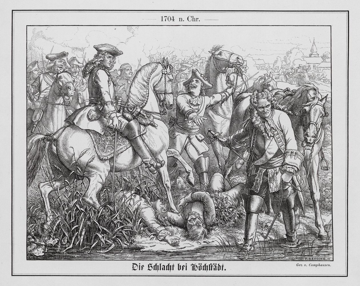 Bataille de Hochstadt (Blenheim) - Wilhelm Camphausen