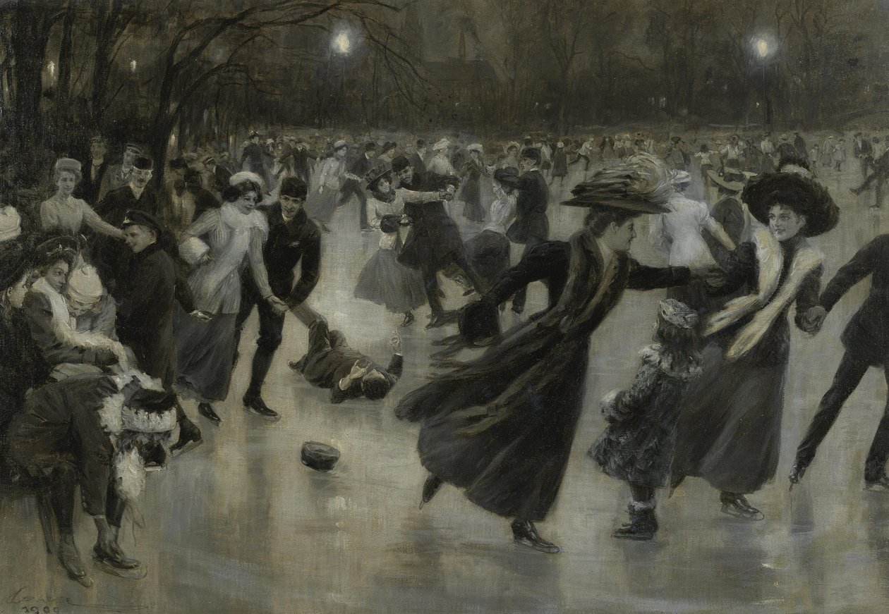 Fête sur la glace, 1909 - Wilhelm Gause