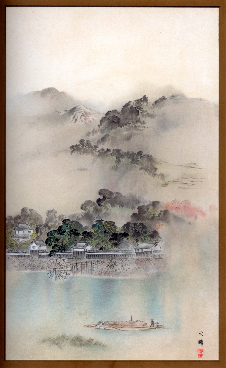 Un matin de printemps sur la rivière Yodo, vers 1870-1886 - Wilhelm Greve