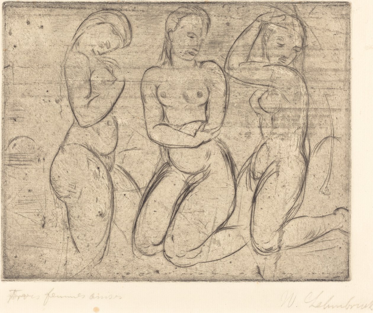 Trois femmes agenouillées - Wilhelm Lehmbruck