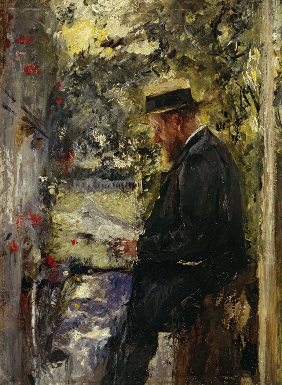 Vétérinaire Reindl dans la tonnelle - Wilhelm Maria Hubertus Leibl