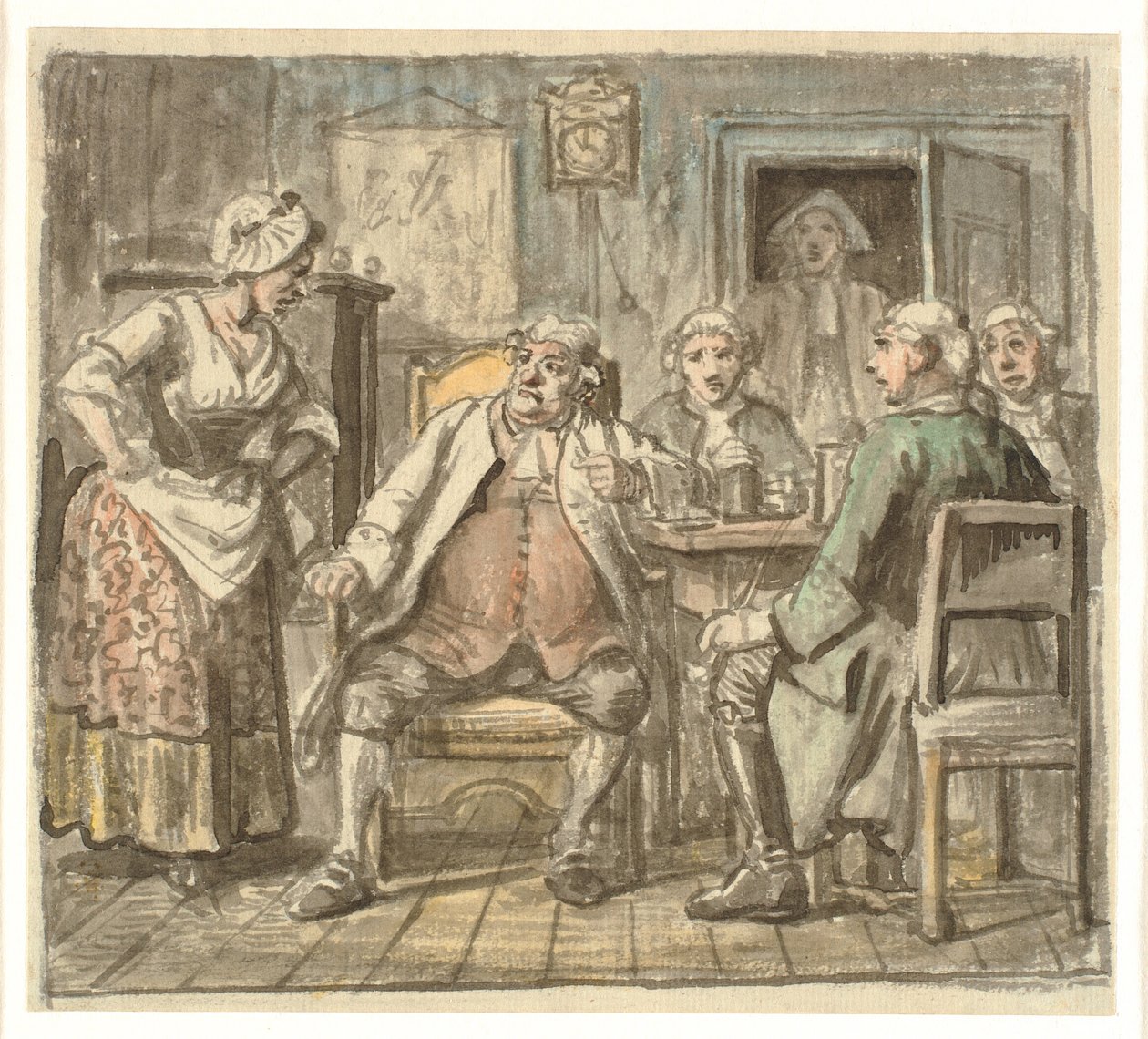 Collegium Politicum. De "Le Tinker politique" de Ludvig Holberg, Acte I, Scène 2. - Wilhelm Marstrand