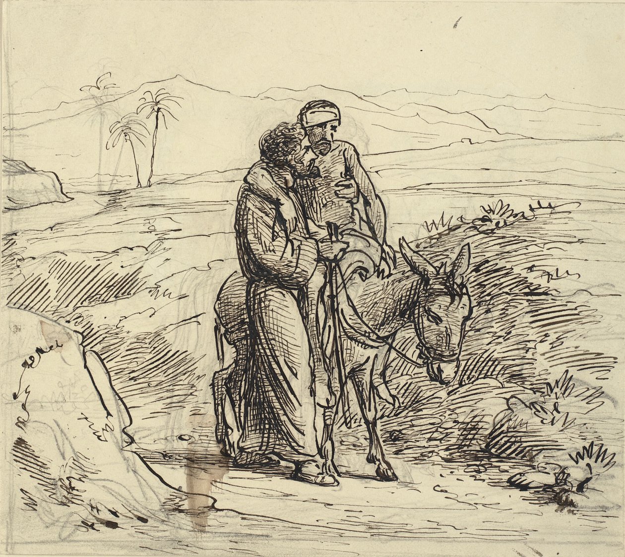 Le bon Samaritain accompagne le blessé - Wilhelm Marstrand
