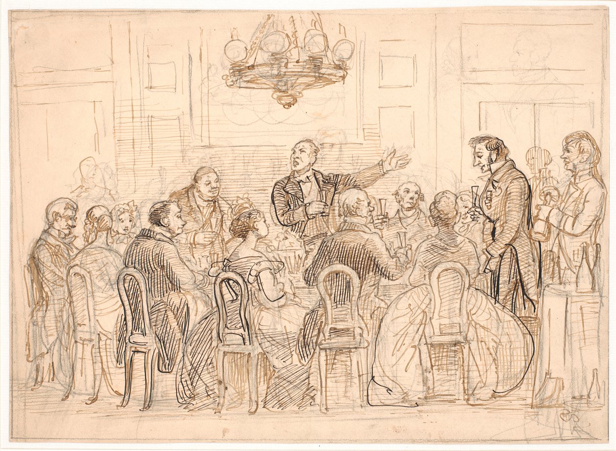 Le toast du nouveau chevalier - Wilhelm Marstrand