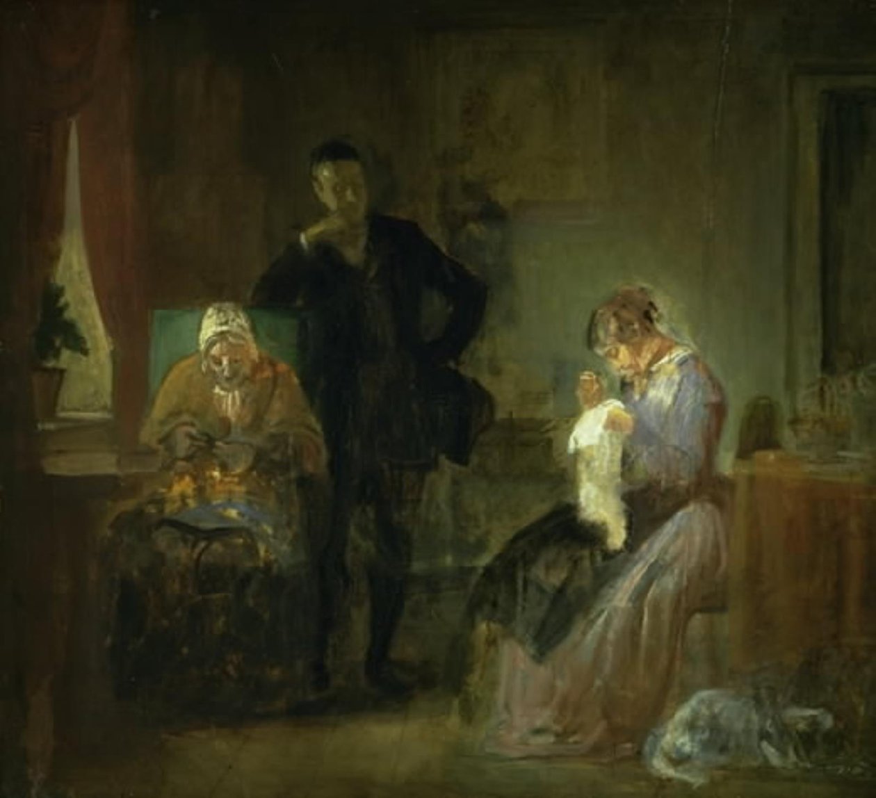 La visite du prétendant - Wilhelm Marstrand