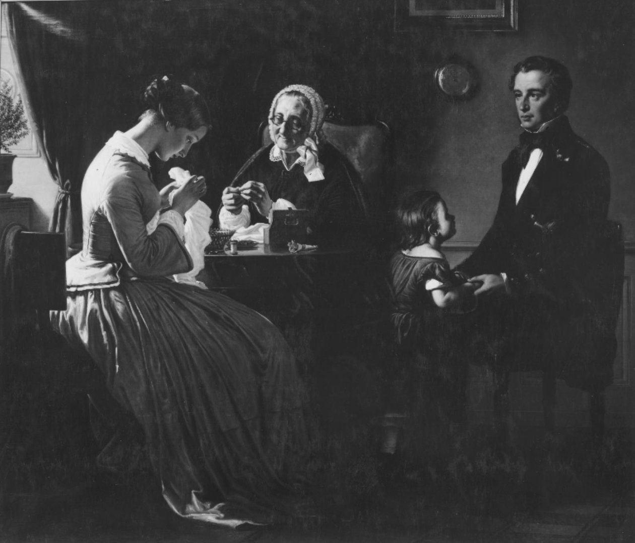 La visite du prétendant - Wilhelm Marstrand